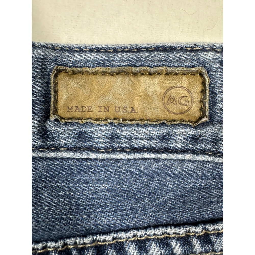 AG Adriano Goldschmied The Piper Crop Jeans Sz 29 Blue Slouchy Slim Capri USA - Picture 10 of 12